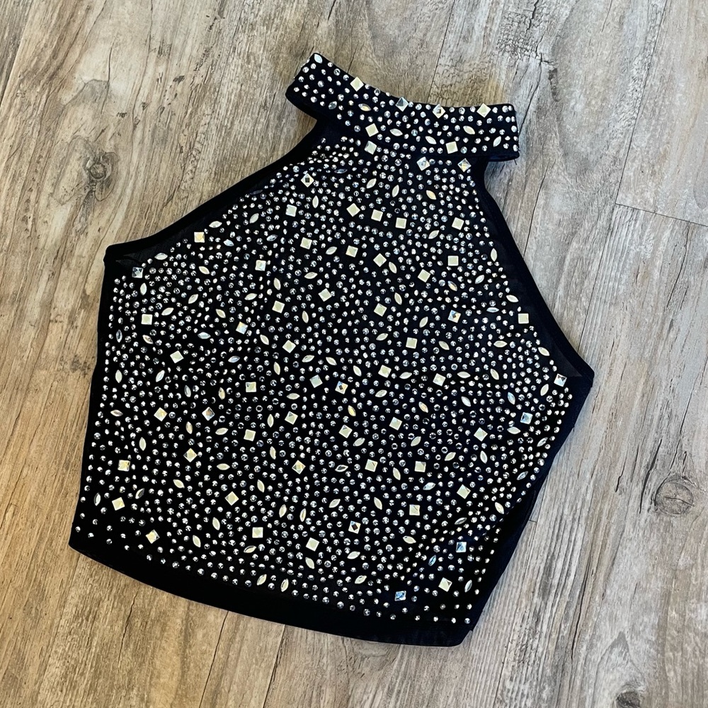 Sequin Crop Top